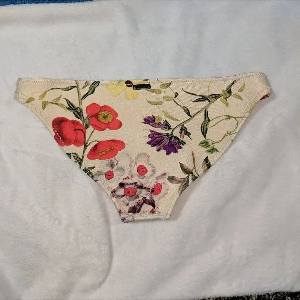 Triangl Ivory Multicolor Floral Bikini Bottom - Picture 2 of 5